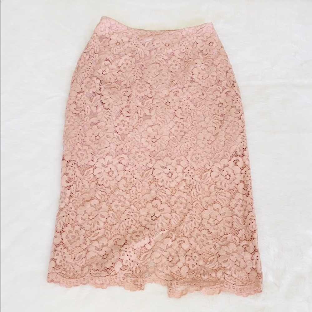 Trendy Blush Floral A-line Skirt | Size: US 2P
